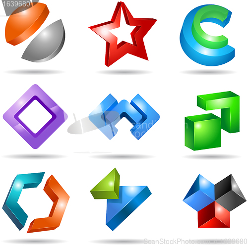 Image of set of icons or logos