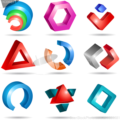 Image of set of icons or logos