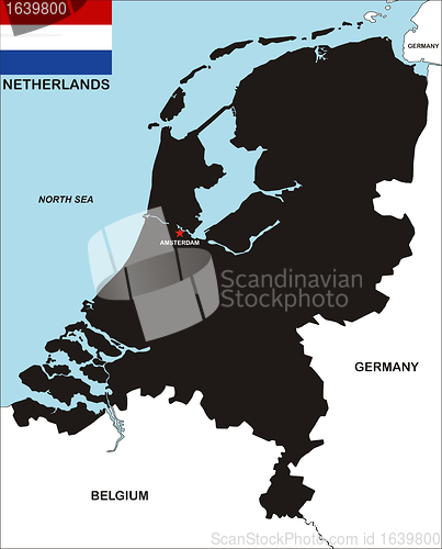 Image of netherlands map