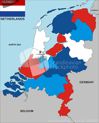 Image of netherlands map