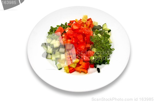 Image of fresh vegetable salad