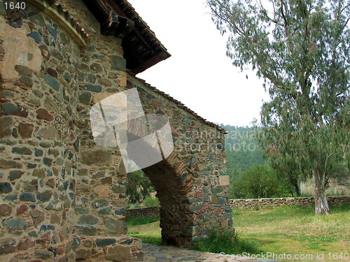 Image of Detail of St. Mary's church. Asinou. Cyprus