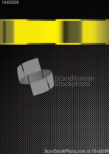 Image of Carbon fiber gold background