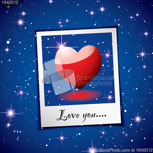 Image of Love heart space photo