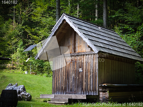 Image of Old house with solar array