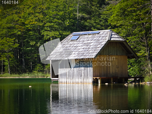 Image of Fishing lodge with Solar array