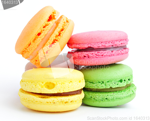 Image of colorful french macarons