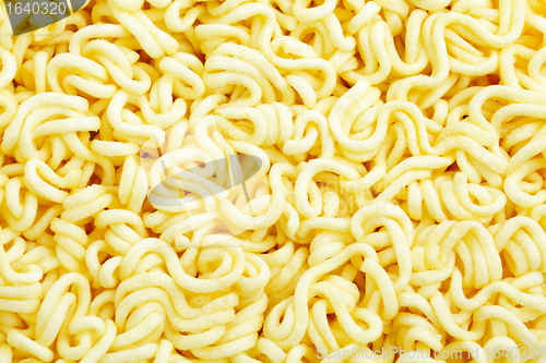 Image of instant noodle close up