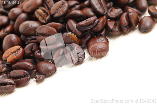 Image of coffee beans closeup