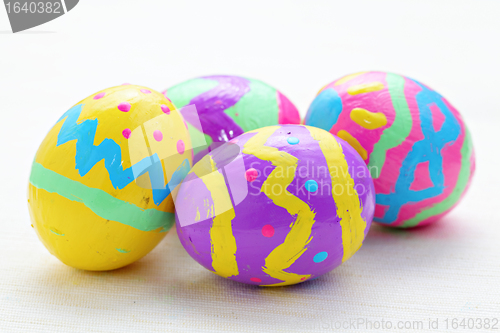 Image of colorful easter eggs