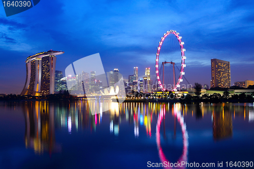 Image of Singapore at night