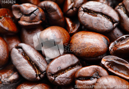 Image of brown coffee, background texture
