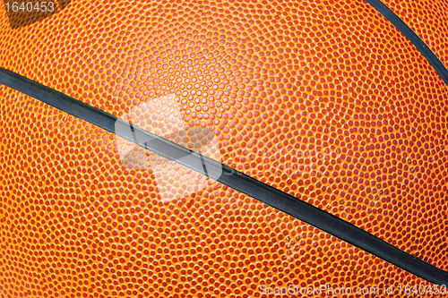Image of basketball close up