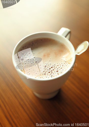 Image of coffee cup on table