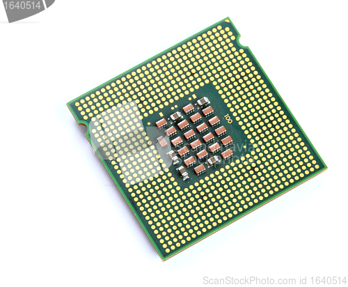 Image of CPU over white background