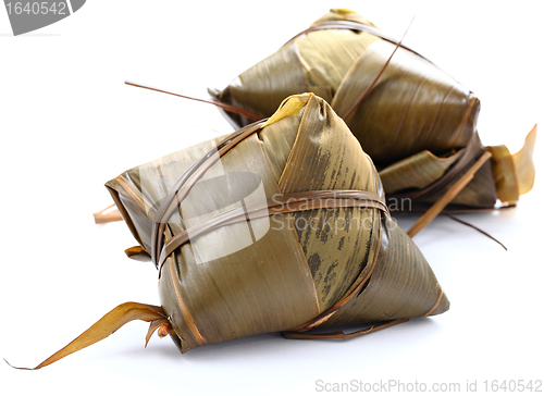 Image of traditional wrapped rice dumplings