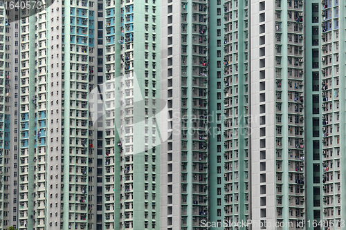 Image of public apartment block in Hong Kong