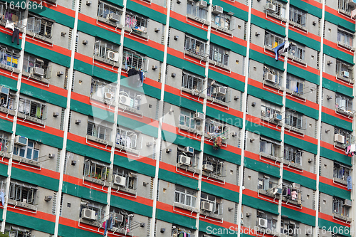 Image of public apartment block in Hong Kong