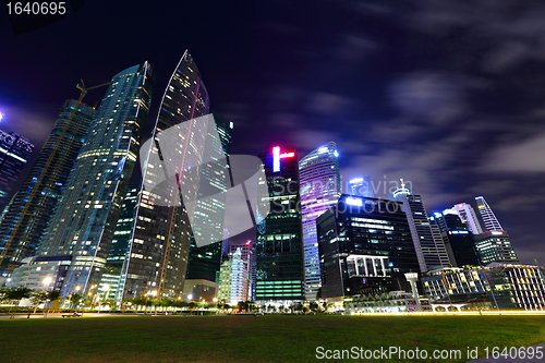 Image of Singapore cityscape at night