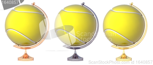 Image of Abstract tennis ball Globe