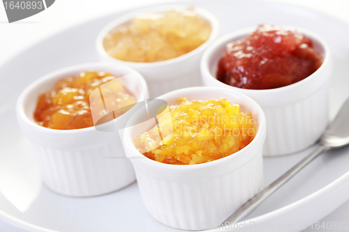 Image of yellow fruits jam