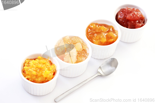 Image of yellow fruits jam