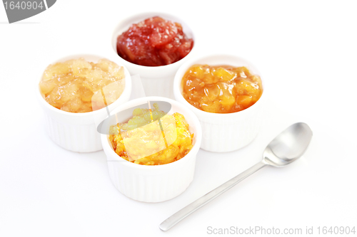 Image of yellow fruits jam