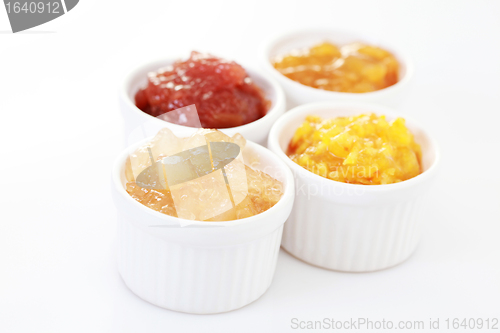 Image of yellow fruits jam