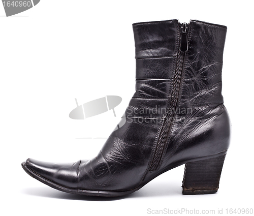 Image of Black Leather Female Boots