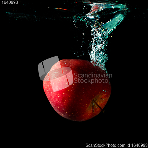 Image of Apple Falling To Water
