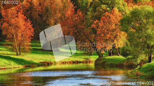 Image of Autumn on a Lake