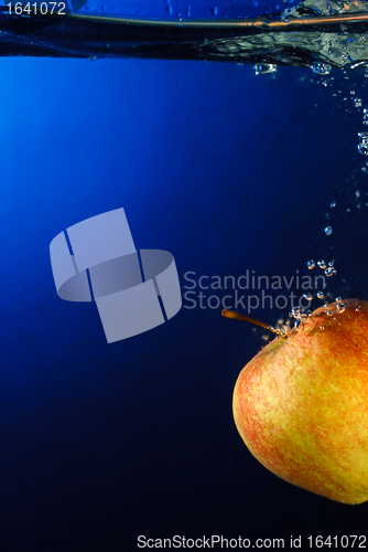 Image of Apple Falling To Water
