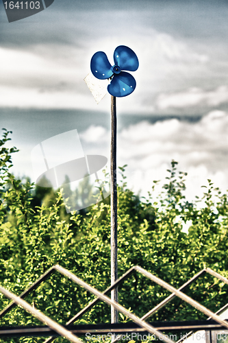 Image of Blue Garden Windmill