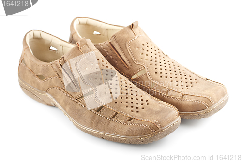 Image of Beige Suede Shoes