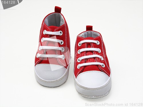 Image of red shoes-runners