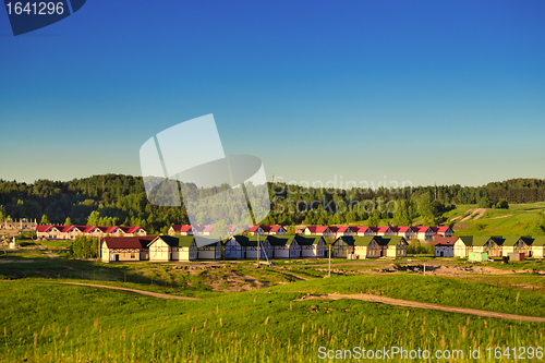 Image of Country Landscape at Sunny Day