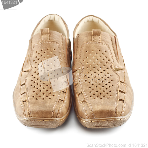 Image of Beige Suede Shoes