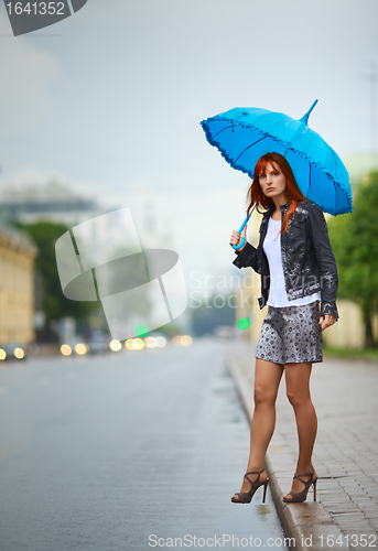 Image of Girls Waiting a Bus