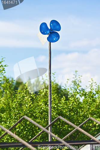 Image of Blue Garden Windmill
