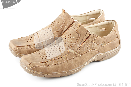 Image of Beige Suede Shoes