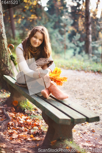 Image of Girl on Bench