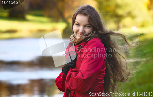 Image of Girl on River Shore