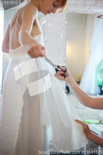 Image of Bride in Workshop