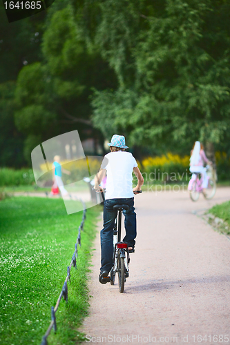 Image of Teenager on Bicycle