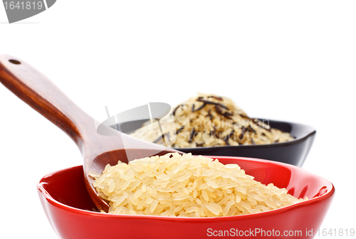 Image of Bowls Of Raw Rice