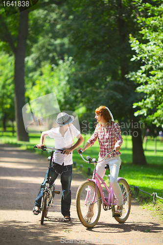 Image of Mother and Son in Park