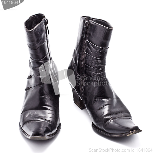 Image of Black Leather Female Boots