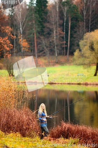 Image of Woman Fishing