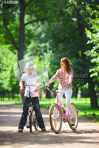 Image of Mother and Son in Park