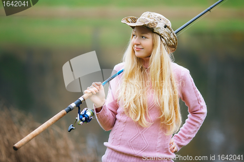 Image of Woman Fishing